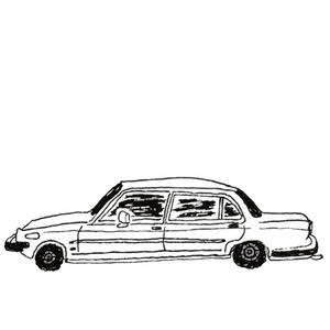 my neighbor*s car that caught on fire sometime after I drew this (unrelated)